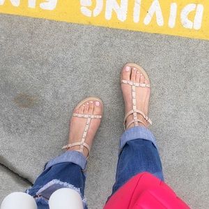Rebecca Minkoff Nude Gladiator Sandals